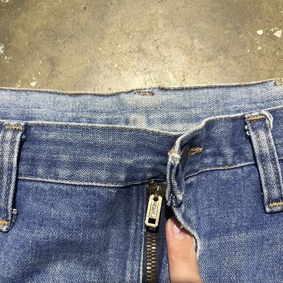 Vintage 70s Wrangler Blue Western Jeans 36x30 - Picture 7 of 7